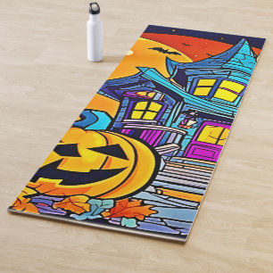 Spooky Haunted House artwork Yogamat