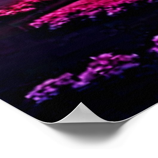 Spooky Haunted House at Dusk Design Poster (Hoek)