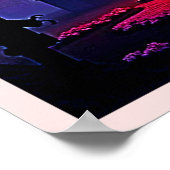 Spooky Haunted House at Dusk Design Poster (Hoek)