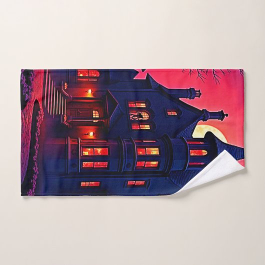 Spooky Haunted House bij Dusk Design Bad Handdoek (Handdoek)