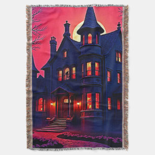 Spooky Haunted House bij Dusk Design Deken