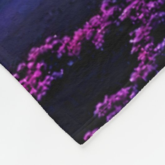 Spooky Haunted House bij Dusk Design Fleece Deken (Hoek)