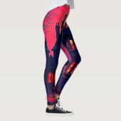 Spooky Haunted House bij Dusk Design Leggings (Rechts)