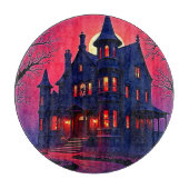 Spooky Haunted House bij Dusk Design Snijplank (Voorkant)