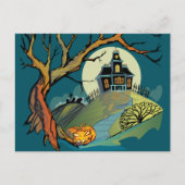 Spooky Haunted House Briefkaart (Voorkant)