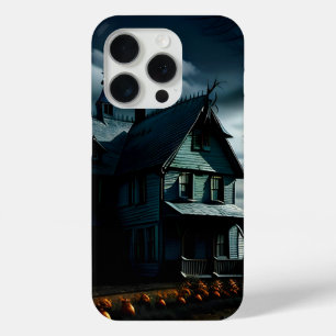 Spooky Haunted House iPhone 15 Pro Case
