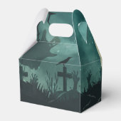 Spooky Haunted House Costume Night Sky Halloween Bedankdoosjes (Achterkant)