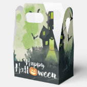 Spooky Haunted House Costume Night Sky Halloween Bedankdoosjes (Geopend)