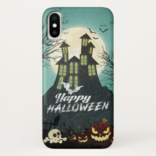 Spooky Haunted House Costume Night Sky Halloween Case-Mate iPhone Case (Achterkant)