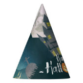 Spooky Haunted House Costume Night Sky Halloween Feesthoedjes (Links)