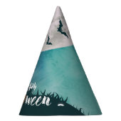 Spooky Haunted House Costume Night Sky Halloween Feesthoedjes (Rechts)