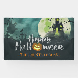 Spooky Haunted House Costume Night Sky Halloween Spandoek