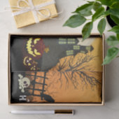 Spooky Haunted House Costume Night Sky Halloween Tissuepapier (Geschenk)