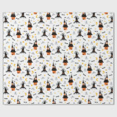 Spooky Haunted House Halloween Cadeaupapier (Vlak)