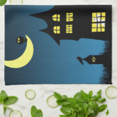 Spooky Haunted House Halloween Decorative Theedoek (Gevouwen)