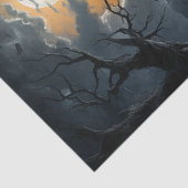 Spooky Haunted House Halloween Decoupage Tissuepapier (Detail)