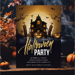 Spooky Haunted House Halloween Kaart<br><div class="desc">Deze spooky-fun uitnodiging beschikt over een spooky spookhuis met een angstaanjagende Halloween lettertype. Het is de perfecte manier om je vrienden uit te nodigen voor een Halloween-feest waar ze zich kunnen aankleden in hun kostuums en een angstaanjagende leuke tijd kunnen beleven.</div>