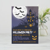 Spooky Haunted House Halloween Kinder Costume Part Kaart (Staand voorkant)