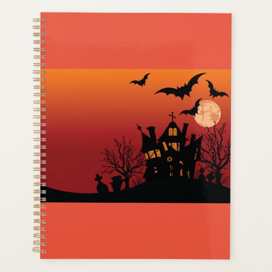 Spooky Haunted House Halloween Night Planner (Voorkant)