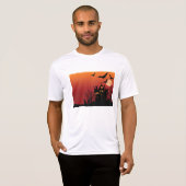 Spooky Haunted House Halloween Night T-shirt (Voorkant volledig)