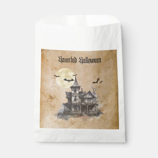 Spooky Haunted House Halloween Party Bedankzakje (Voorkant)