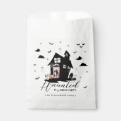 Spooky Haunted House Halloween Party Custom Foto Bedankzakje (Voorkant)