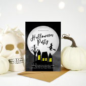 Spooky Haunted House Halloween Party Custom Kaart