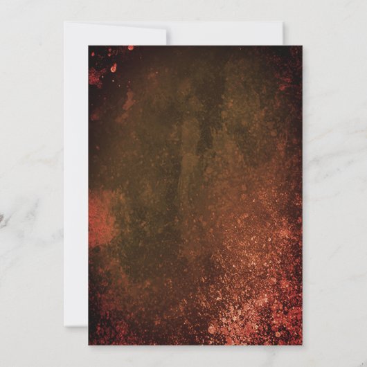 Spooky Haunted House Halloween Party Kaart (Achterkant)