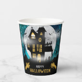 Spooky Haunted House Halloween Party Papieren Bekers (Voorkant)