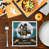 Spooky Haunted House Halloween Party Servet