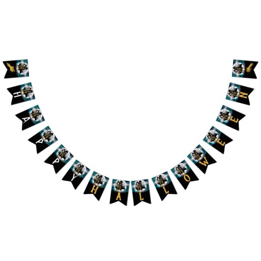 Spooky Haunted House Halloween Party Vlaggetjes (Alle)