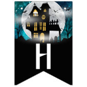 Spooky Haunted House Halloween Party Vlaggetjes (Tweede vlag)