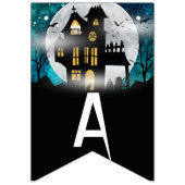 Spooky Haunted House Halloween Party Vlaggetjes (Derde vlag)