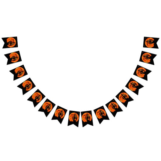 Spooky Haunted House Halloween Vlaggetjes (Alle)