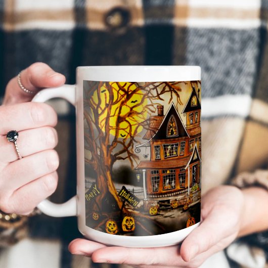 Spooky Haunted House Kinder Hot Cacao-inspiratie Koffiemok