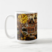 Spooky Haunted House Kinder Hot Cacao-inspiratie Koffiemok (Links)