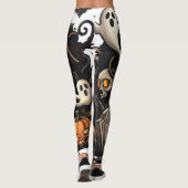 Spooky Haunted House Leggings 🕷️🎃 (Achterkant)