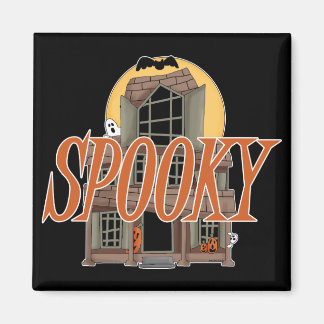 Spooky Haunted House Magneet