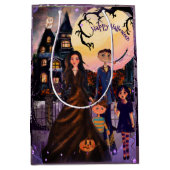 Spooky Haunted House Monster Family Gift Bag Medium Cadeauzakje (Voorkant)