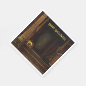 Spooky Haunted House Porch Servet (Hoek)