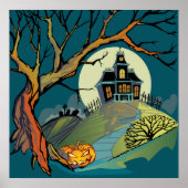 Spooky Haunted House Poster (Voorkant)