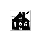 SpOoKy Haunted House Rubber Stamp Rubberstempel (Afrduk)