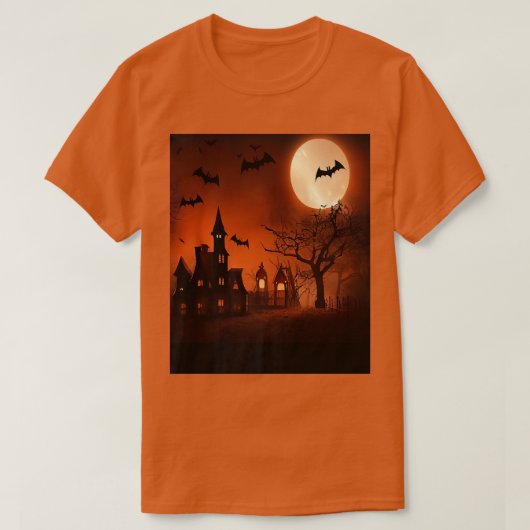 Spooky Haunted House T-shirt (Design voorkant)