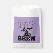 Spooky Haunted House & Witch Silhouette | Bedankzakje (Voorkant)