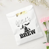 Spooky Haunted House & Witch Silhouette | Bedankzakje (Gezegeld)