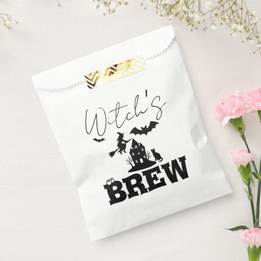 Spooky Haunted House & Witch Silhouette | Bedankzakje (Gezegeld)