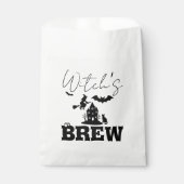 Spooky Haunted House & Witch Silhouette | Bedankzakje (Voorkant)