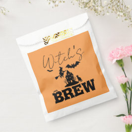 Spooky Haunted House & Witch Silhouette | Bedankzakje