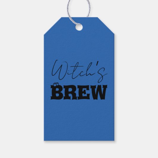 Spooky Haunted House & Witch Silhouette | Cadeaulabel (Voorkant)