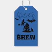 Spooky Haunted House & Witch Silhouette | Cadeaulabel (Voorkant)